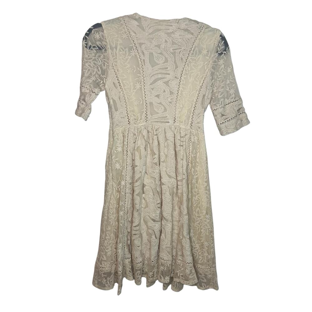 Free People Mountain Laurel Dress in Almond Size‎ 2 HEMMED - Picture 3 of 5